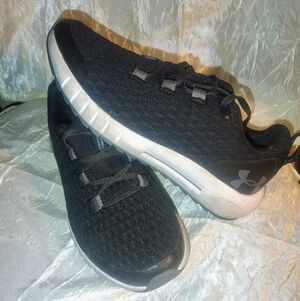 Under Armour Black and White Lightweight Running Shoes